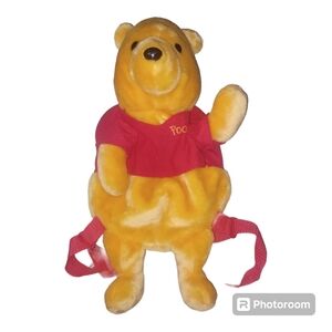 Vintage Disney Pyramid Winnie the Pooh Plush Stuffed Backpack